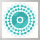 Search for bright geometric posters Turquoise