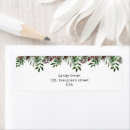 Search for pine and berries return address labels Winter