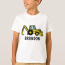 Search for construction truck tshirts Backhoe