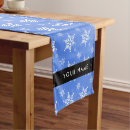 Search for new year table runners Snowflakes