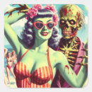 Search for retro zombie stickers Halloween