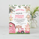 Search for girl farm invitations Farmyard animals