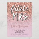 Search for rose gold glitter bridal shower invitations Sparkly