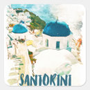 Search for greece travel stickers Santorini