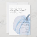 Search for boy pumpkin birthday invitations Blue
