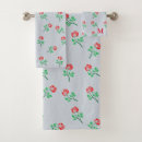Search for rose bath towels Red roses