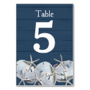 Search for starfish wedding table cards Nautical