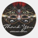 Search for red masquerade party stickers Silver