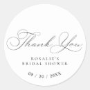 Search for cursive thank you stickers Black and white