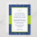 Search for lime green damask wedding invitations Elegant