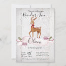 Search for reindeer birthday invitations Woodland