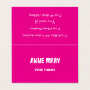 Search for event planner business cards Feminine