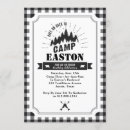 Search for cabin birthday invitations Camping