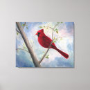 Search for red cardinal bird canvas prints Wildlife