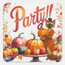 Search for fall cat stickers Square