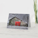 Search for red barn christmas cards Winter