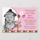 Search for girl monkey birthday invitations Modern