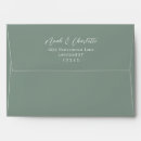 Search for sage green wedding envelopes Traditional