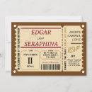 Search for vintage travel wedding invitations Elegant