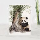 Search for watercolor panda cards Bamboo