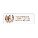 Search for gold wreath return address labels Watercolor
