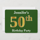Search for green 50th birthday invitations 50 years old