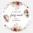 Search for fairy thank you stickers Enchanted garden