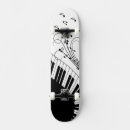 Search for piano skateboards Black and white