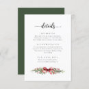 Search for christmas wedding enclosure cards Red berries