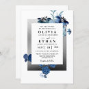 Search for ivory silver wedding invitations Navy and silver