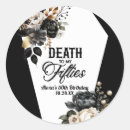 Search for womans black gold party stickers For her