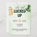 Search for march seventeenth invitations Shamrock