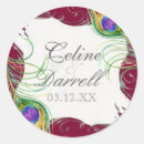 Search for peacock feather wedding stickers Feathers