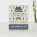 Search for mustache birthday cards For him