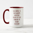 Search for funny apple mugs Quote