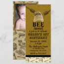 Search for honey bee birthday invitations Vintage