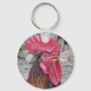 Search for fowl round key rings Rooster