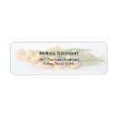 Search for orange flower return address labels Elegant