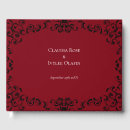 Search for red and black wedding guest books Gothic