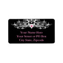 Search for chandelier return address labels Vintage