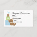 Search for baby sitter business cards Sitting