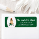 Search for santa hat return address labels Dog