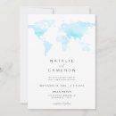 Search for world maps invitations Watercolor