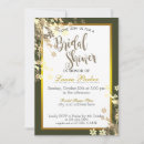 Search for gold floral bridal shower invitations Flower