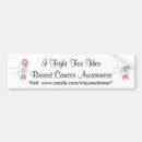 Search for fights bumper stickers Cancer