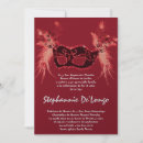 Search for red masquerade party invitations Costume