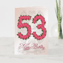 Search for 53rd birthday cards Red