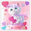 Search for pink cupcake thank you stickers Kawaii