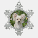 Search for long haired chihuahua christmas tree decorations Dog