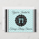 Search for teal baby shower invitations Stripes